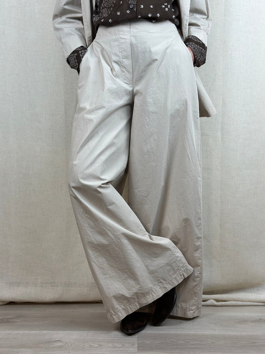 PANTALONI PALAZZO IN COTONE LEGGERO