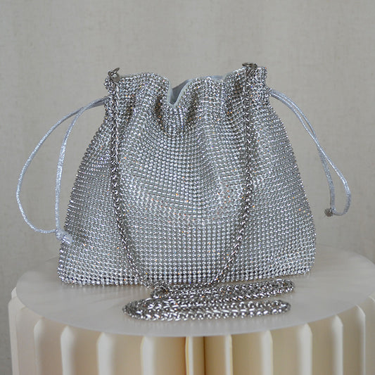 BORSA A SACCHETTO ARGENTO